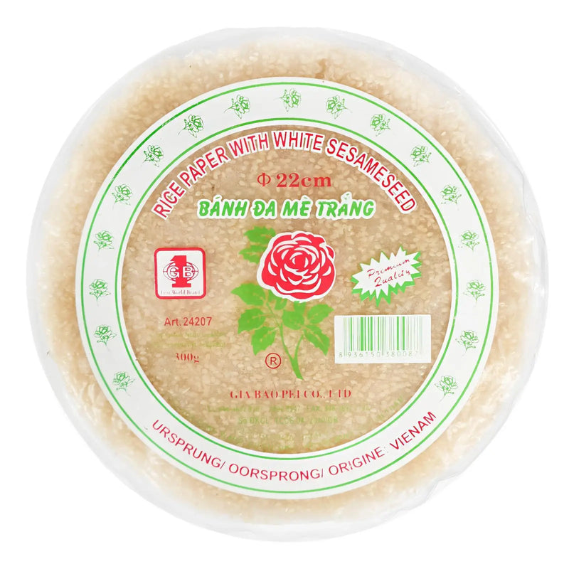 VN Sesame rice crackers with white sesame 22cm 400g