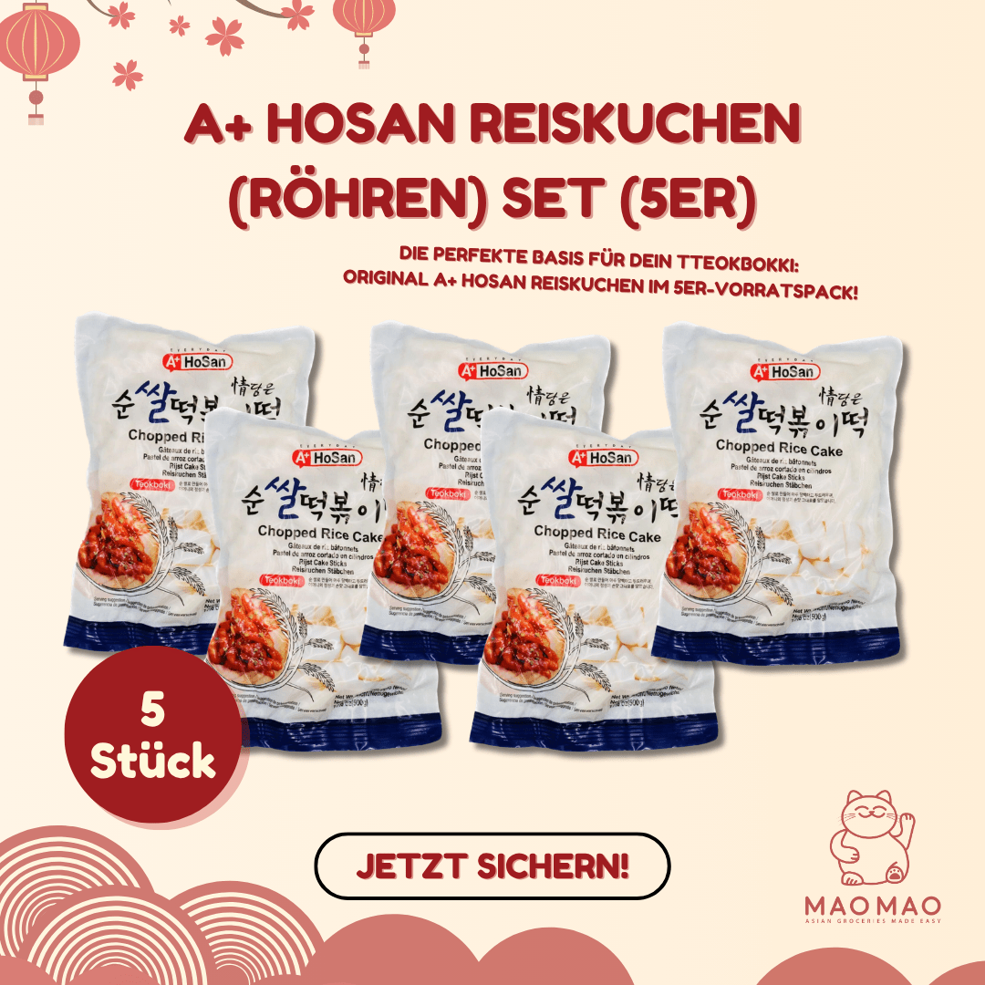 A+ HOSAN Reiskuchen (Röhren) Set (5er) - MAOMAO