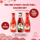 ABC Die 3 Must-Have Chili-Saucen Set Bild 1