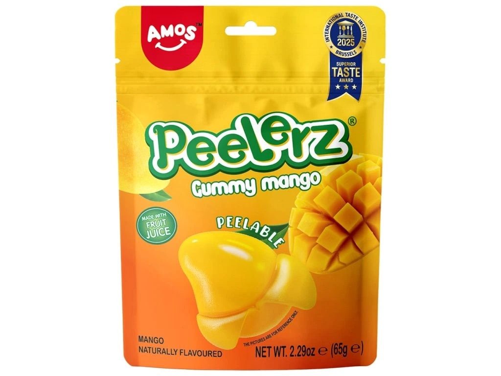 AMOS Peelerz Schälbare Fruchtgummis Mango 65g - MAOMAO