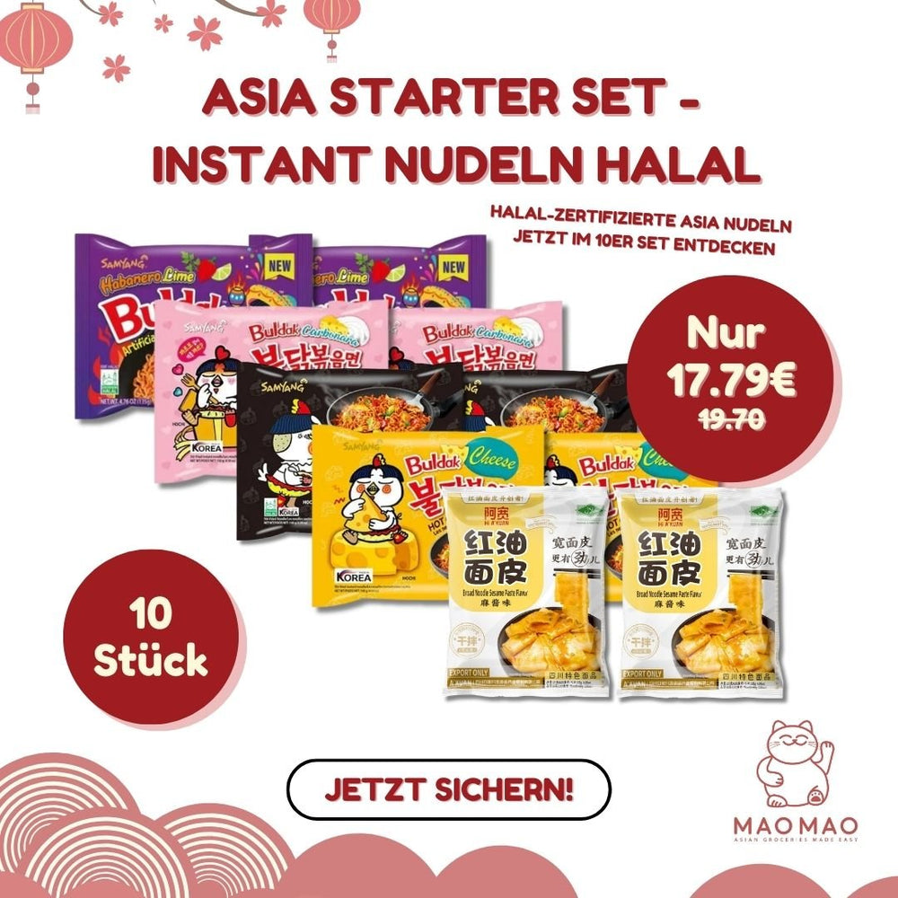 Asia Starter Set - Instant Nudeln Halal - MAOMAO