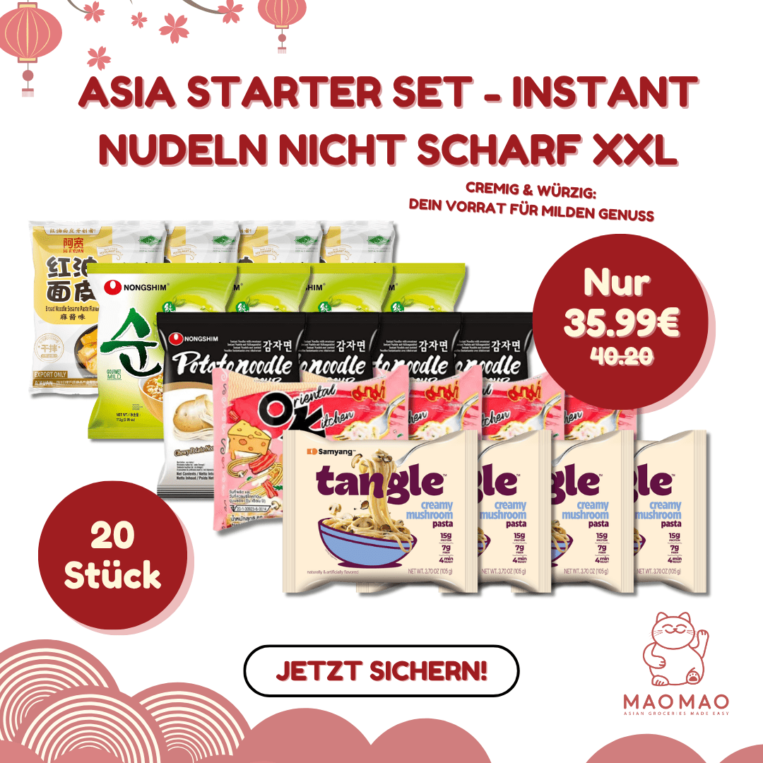 Asia Starter Set - Instant Nudeln Nicht Scharf XXL - MAOMAO