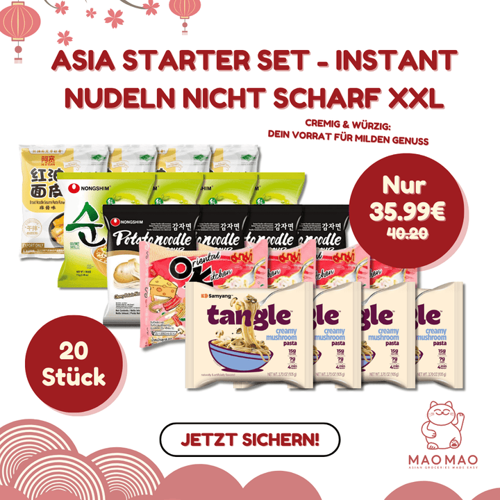Asia Starter Set - Instant Nudeln Nicht Scharf XXL - MAOMAO
