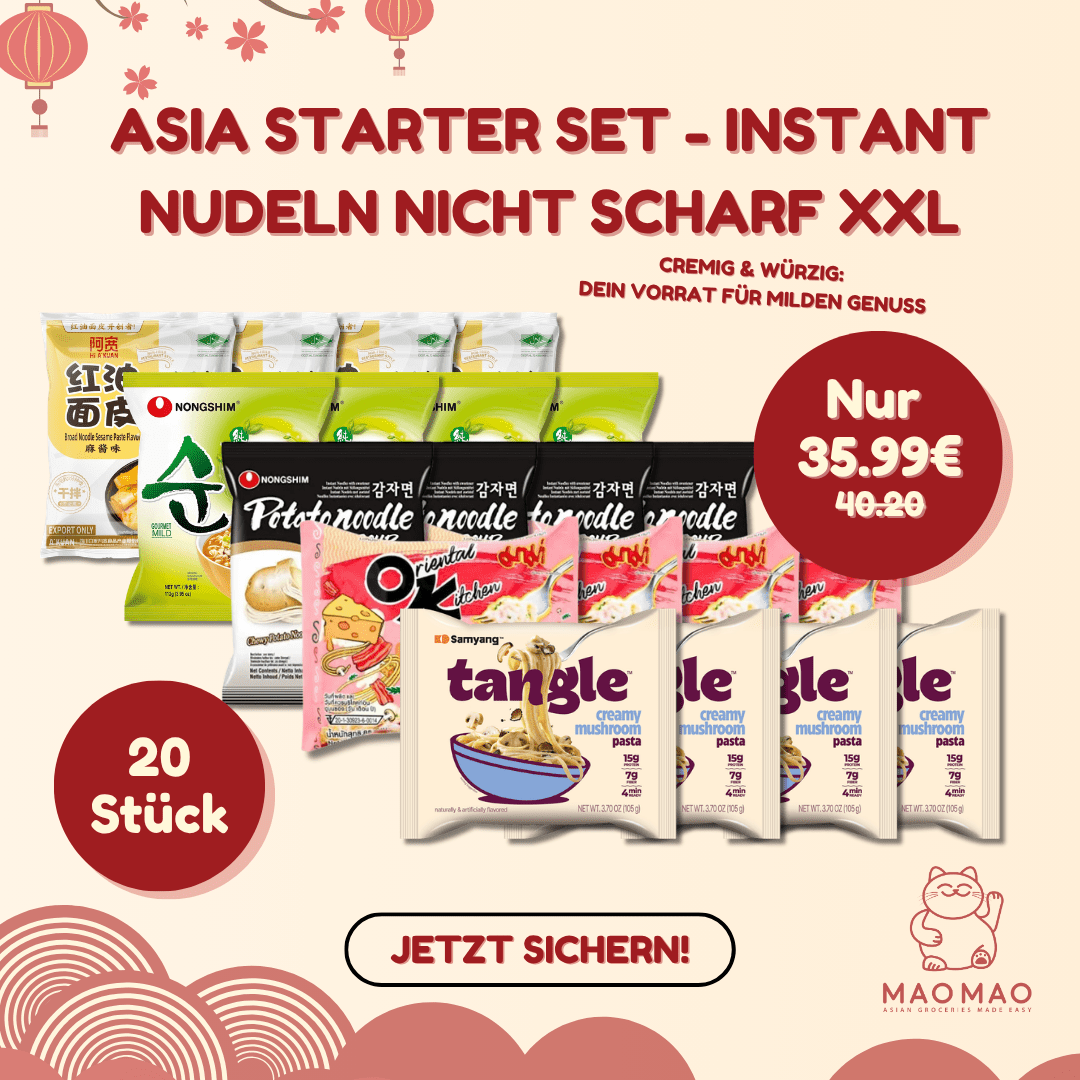 Asia Starter Set - Instant Nudeln Nicht Scharf XXL - MAOMAO