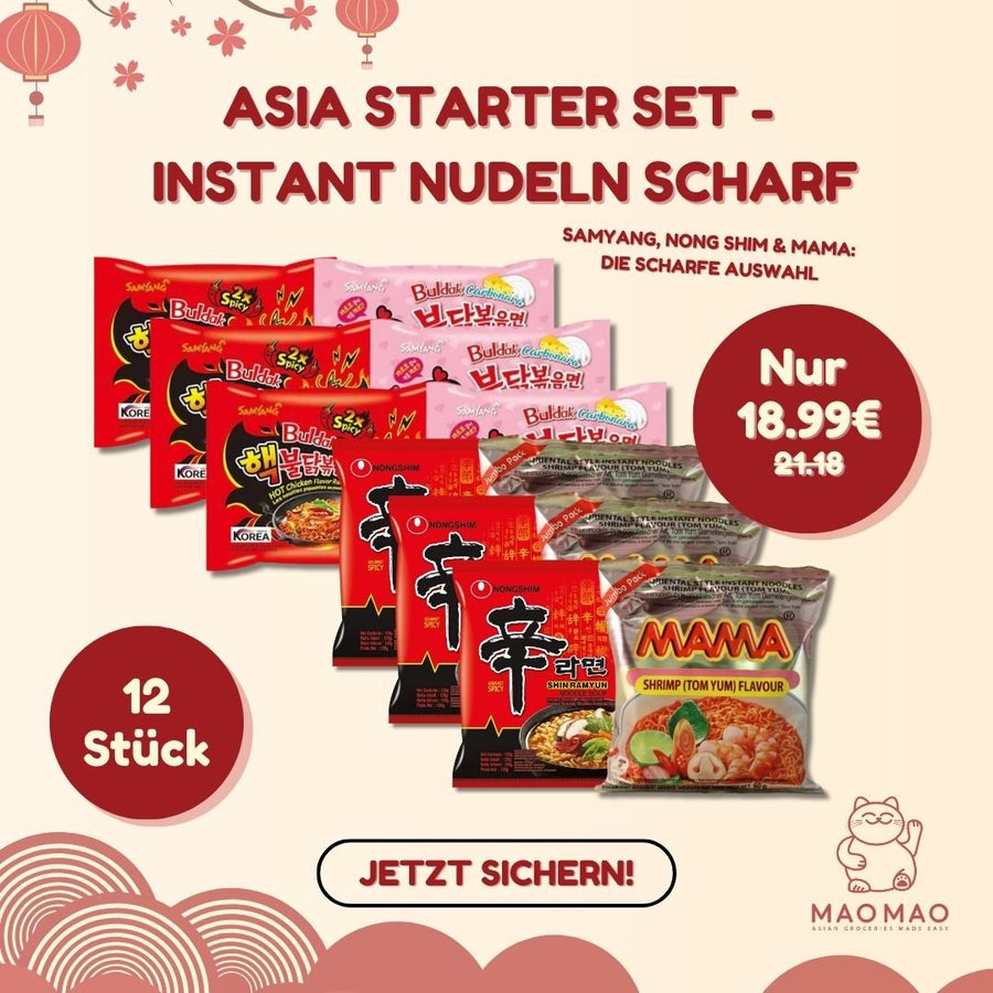 Asia Starter Set - Instant Nudeln Scharf - MAOMAO