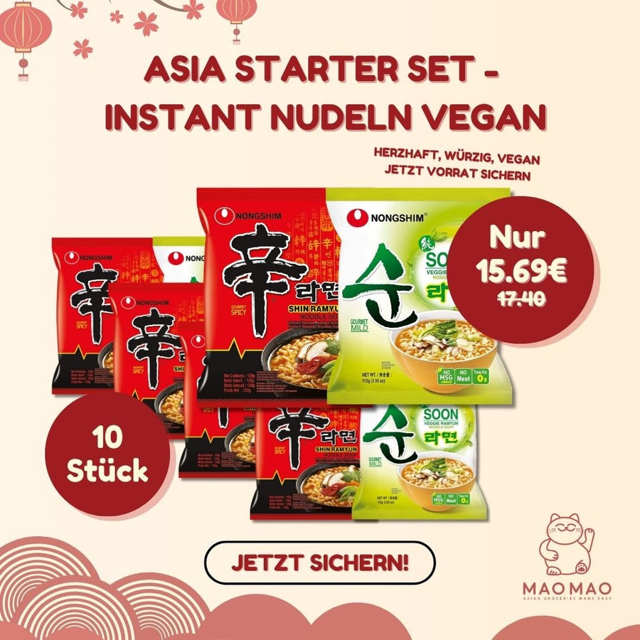 Asia Starter Set - Instant Nudeln Vegan - MAOMAO