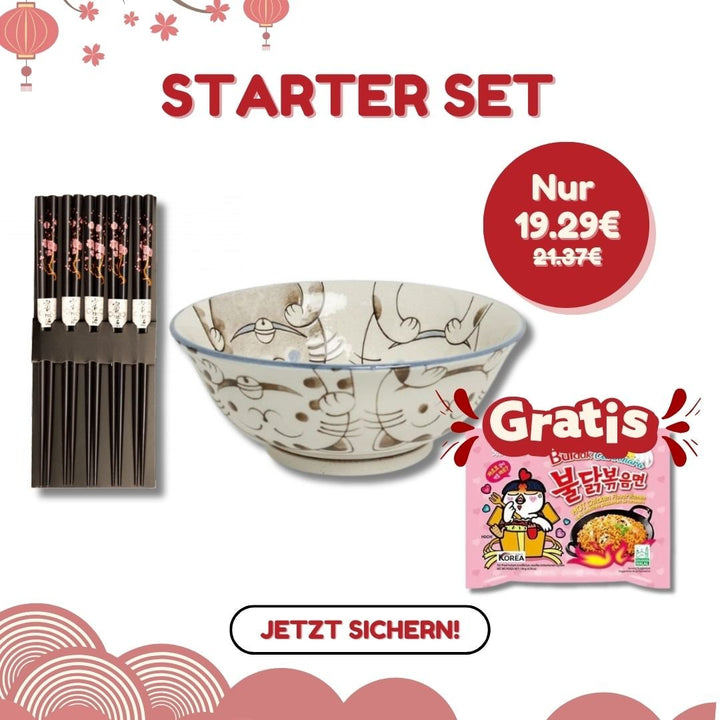 Asia Starter Set mit blauer Schüssel - MAOMAO