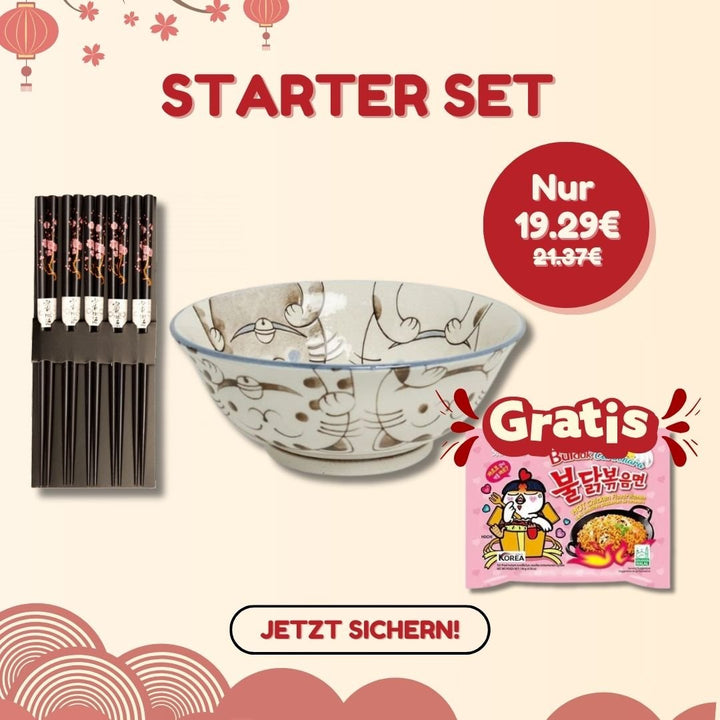 Asia Starter Set mit blauer Schüssel - MAOMAO