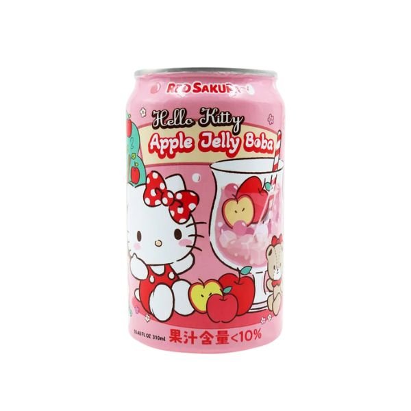 BEBIDA Hello Kitty Apfel Jelly Boba Bubble Tea 310ml (EINWEG) - MAOMAO