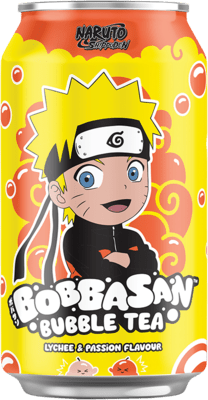 BOBBASAN 火影忍者荔枝百香果味珍珠奶茶 320毫升 (一次性)