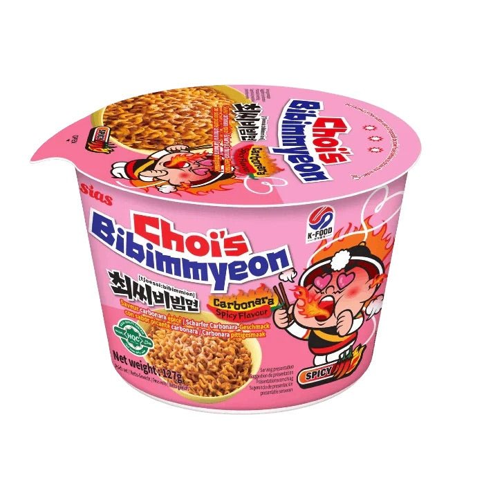 CHOI'S Instant Nudel Cup Carbonara scharf 127g - MAOMAO