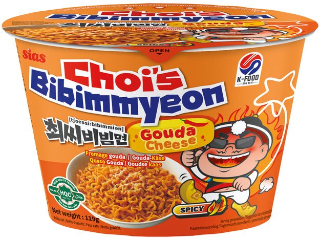 CHOI'S Instant Nudel Cup Gouda Cheese 119g - MAOMAO