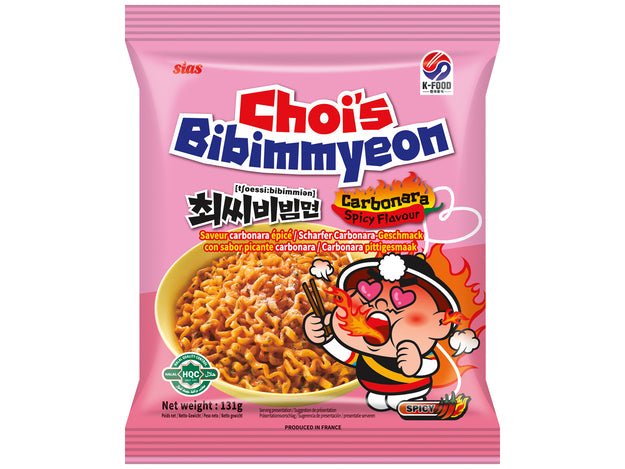 CHOI'S Instant Nudeln Carbonara scharf 131g - MAOMAO