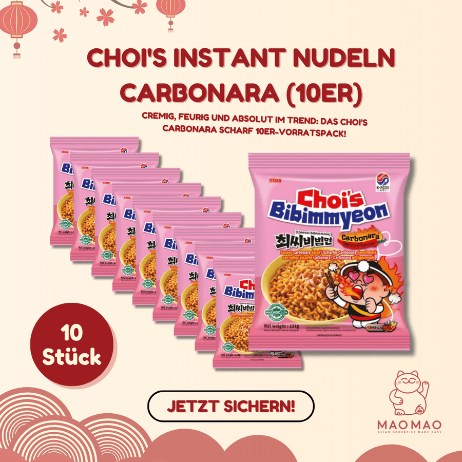 CHOI'S Instant Nudeln Carbonara Set (10er) - MAOMAO