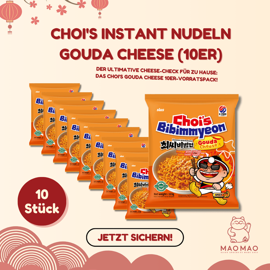 CHOI'S Instant Nudeln Gouda Cheese Set (10er) - MAOMAO