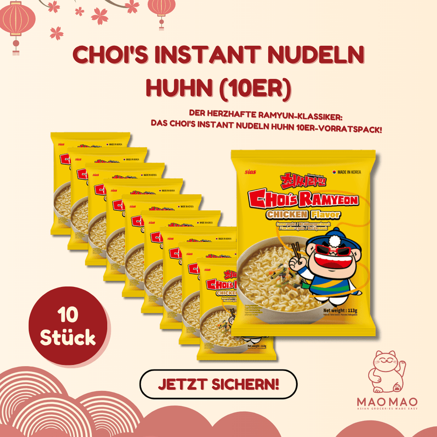 CHOI'S Instant Nudeln Huhn Set (10er) - MAOMAO