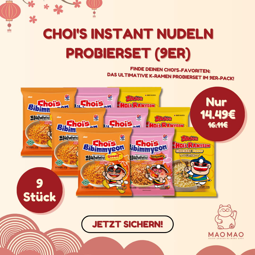 CHOI'S Instant Nudeln Probierset (9er) - MAOMAO