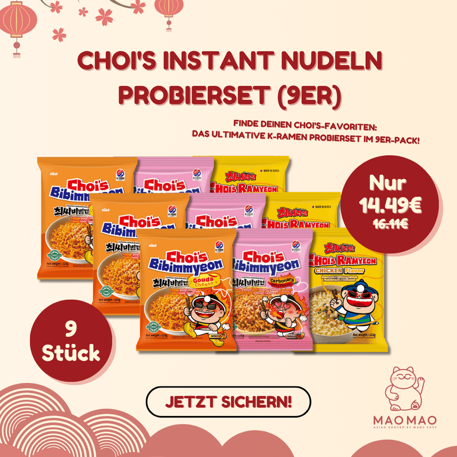 CHOI'S Instant Nudeln Probierset (9er) - MAOMAO