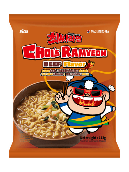 CHOI'S Instant Nudeln Rindfleisch scharf 113g - MAOMAO