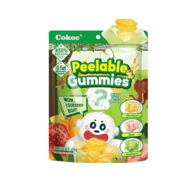 COKOC Peeling Gummis Mischfrucht 60g - MAOMAO