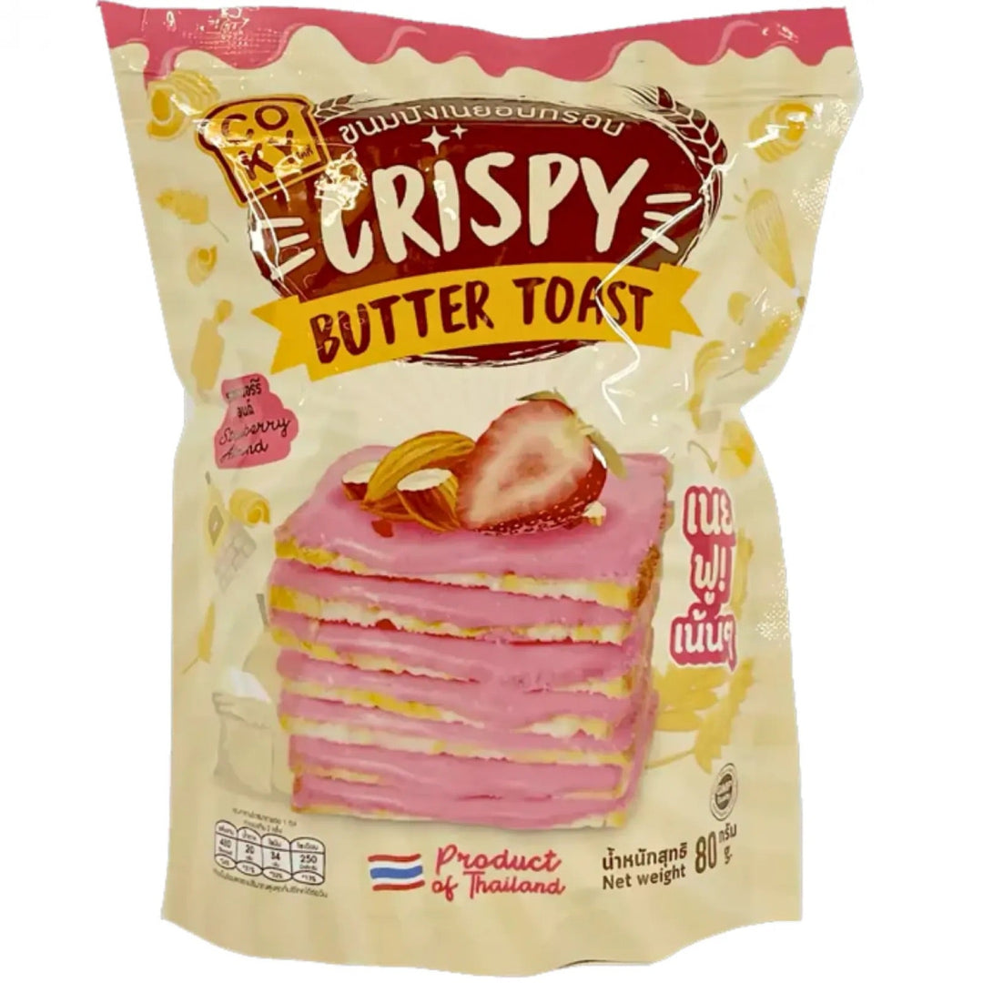 COKY Crispy Butter Toast Erdbeer Mandel 80g - MAOMAO
