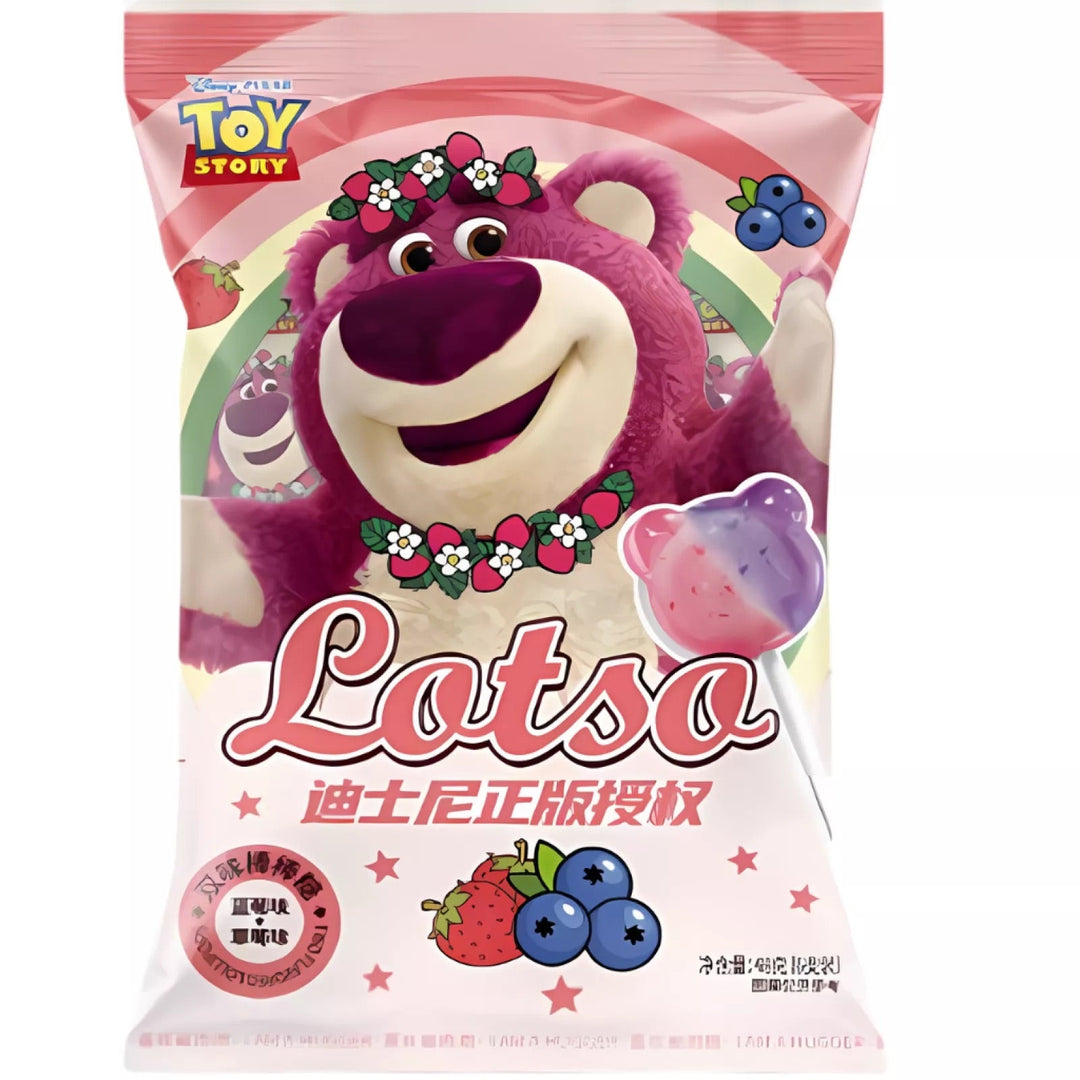 DISNEY LOTSO Lollipop Blaubeere & Erdbeere 48g - MAOMAO