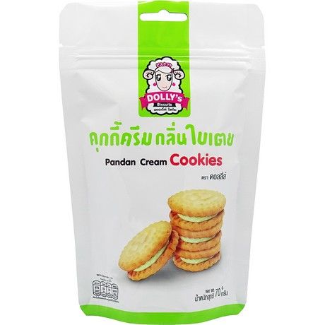 DOLLY'S Pandan Cream Biscuits 70g