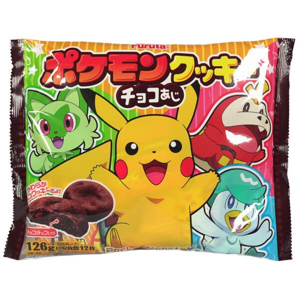 FURUTA Pokemon Chocolate Biscuits 126g (12 pieces)