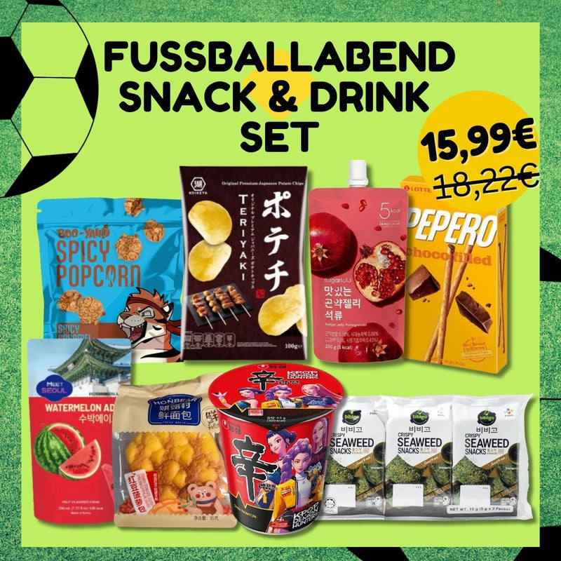 Fußballabend Snack & Drink Set