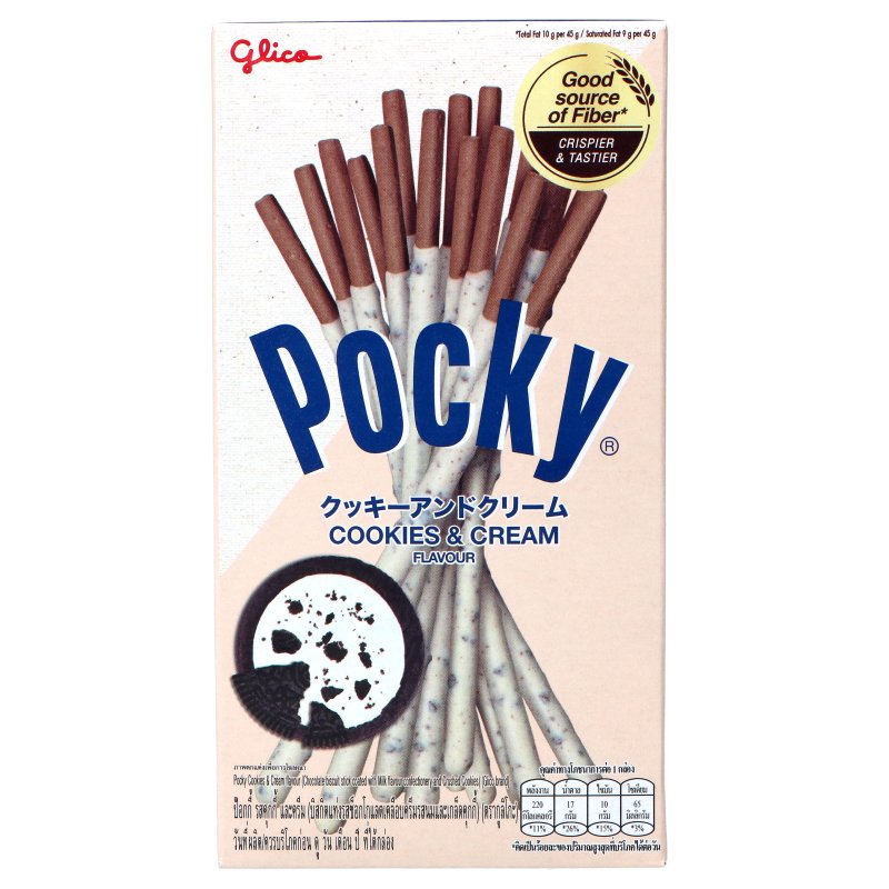 GLICO Pocky Cookies & Cream 41g - MAOMAO