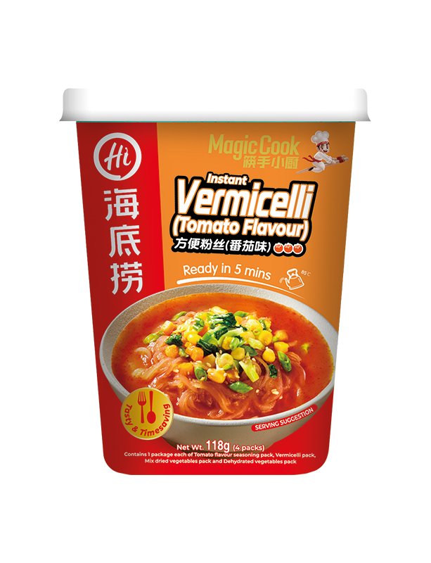 HAIDILAO Instant Glasnudeln Tomatengeschmack 118g - MAOMAO