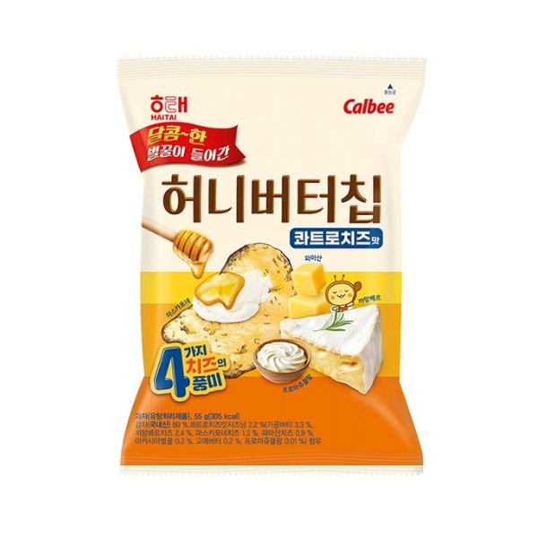 HAITAI Honig Butter Kartoffelchips Quattro 4 - Käse 55g - MAOMAO