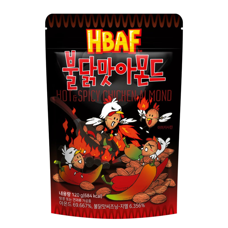HBAF Almonds Buldak Hot & Spicy Chicken 120g