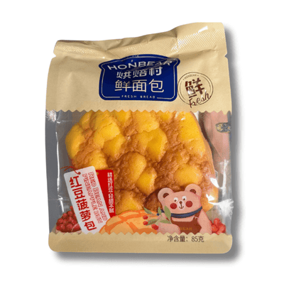 HONBEAR 红豆凤梨馅面包 85克