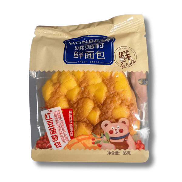 HONBEAR Brötchen mit roter Bohnen - und Ananasfüllung 85 g - MAOMAO