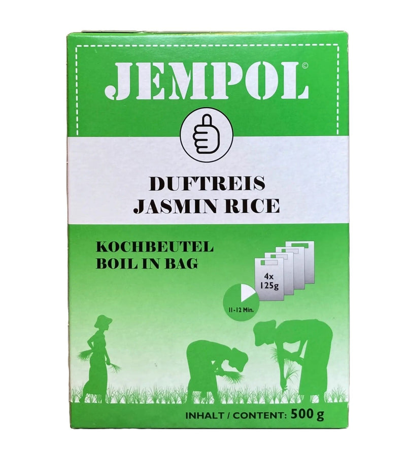 JEMPOL Jasmine Rice in a Pouch for Boiling 500g (4x125g)