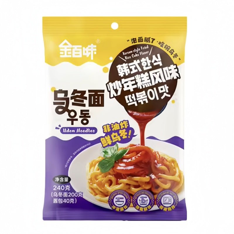 JINBAIWEI Udon - Nudeln mit Tteokbokki Geschmack 240g - MAOMAO