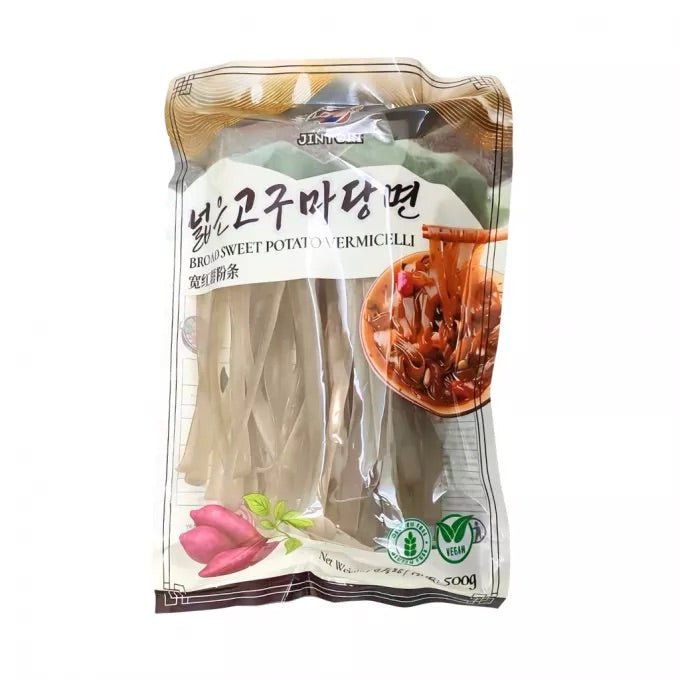 JINYORI Breite Süßkartoffelglasnudeln 500g - MAOMAO