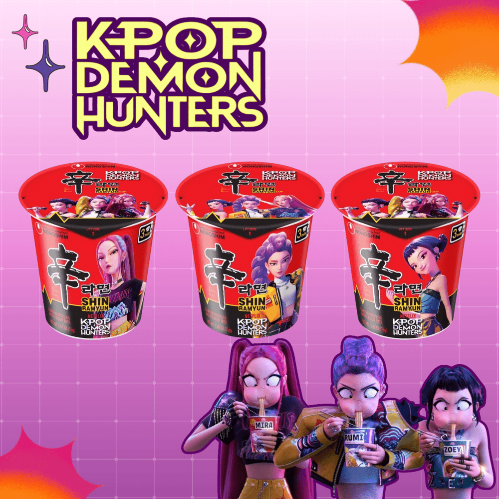 K - Pop Demon Hunters x NONG SHIM Instant Cup Nudeln Shin Ramyun 68g - MAOMAO