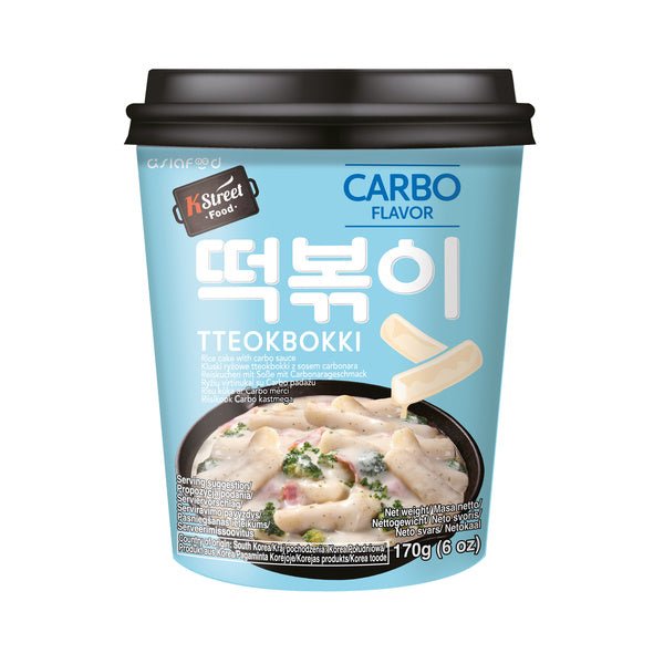 K STREET FOOD Tteokbokki Carbonara Nicht Scharf 170g - MAOMAO