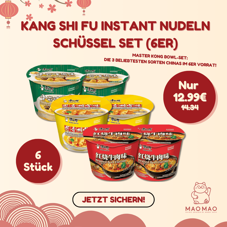 KANG SHI FU Instant Nudeln Schüssel Set (6er) - MAOMAO
