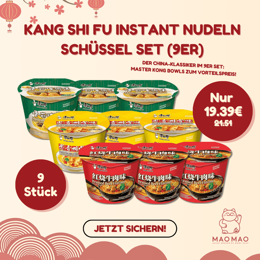 KANG SHI FU Instant Nudeln Schüssel Set (9er) - MAOMAO