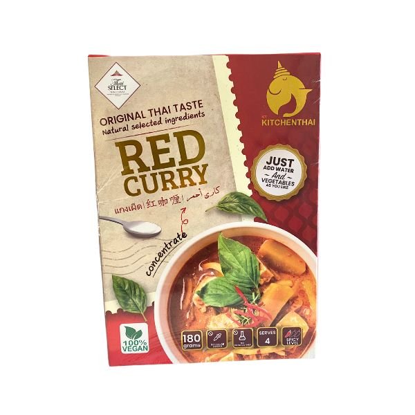 KITCHENTHAI Veganes Konzentrat für rotes Kokoscurry 180g - MAOMAO