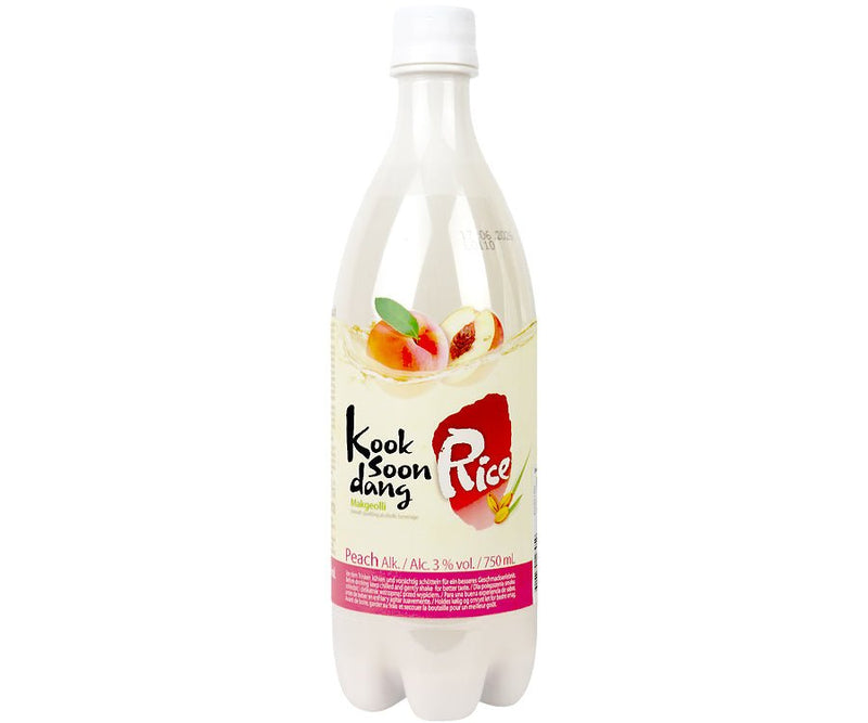 KOOKSOONDANG Makgeolli Reiswein Pfirsich (3% Alc.) 750ml (EINWEG)