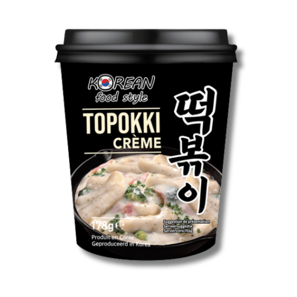 KOREAN FOOD STYLE Topokki Reiskuchen mit Rahmsauce 170g - MAOMAO
