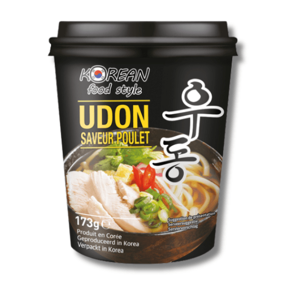 KOREAN FOOD STYLE Vorgekochte Nudeln Hühnergeschmack 173g - MAOMAO