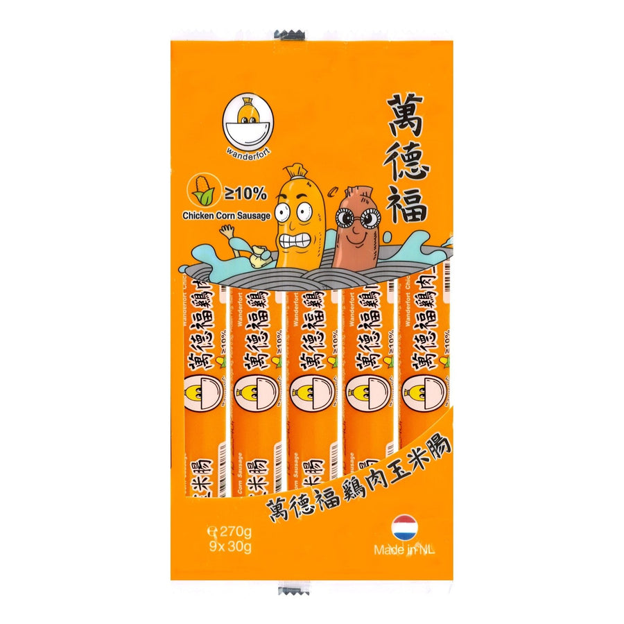 (KW) WANDERFORT Hähnchen Mais Wurst 270g (9x30g) - MAOMAO