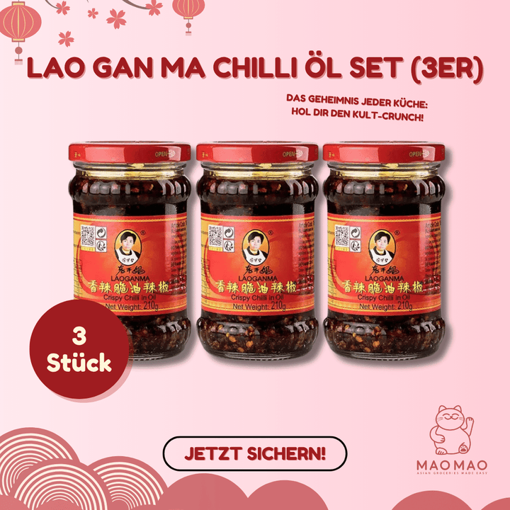 LAO GAN MA Chilli Öl Set (3er) - MAOMAO