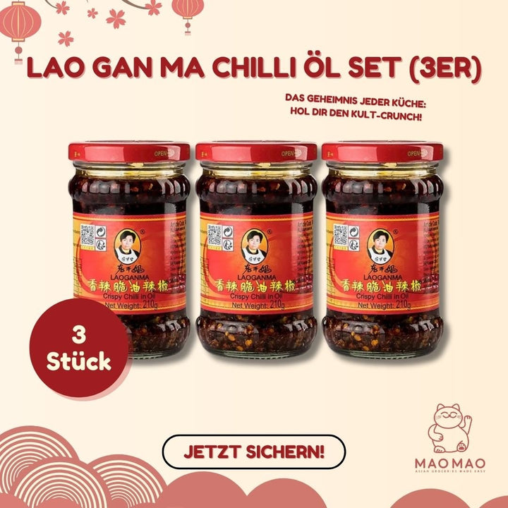 LAO GAN MA Chilli Öl Set (3er) - MAOMAO