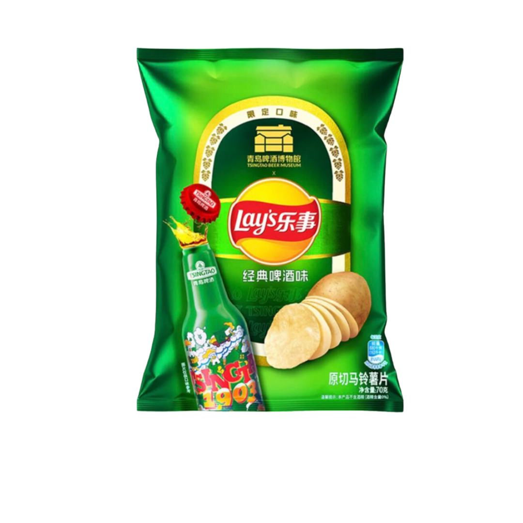LAY'S Kartoffelchips City Classic Tsingtao Bier Limited Edition 70g - MAOMAO